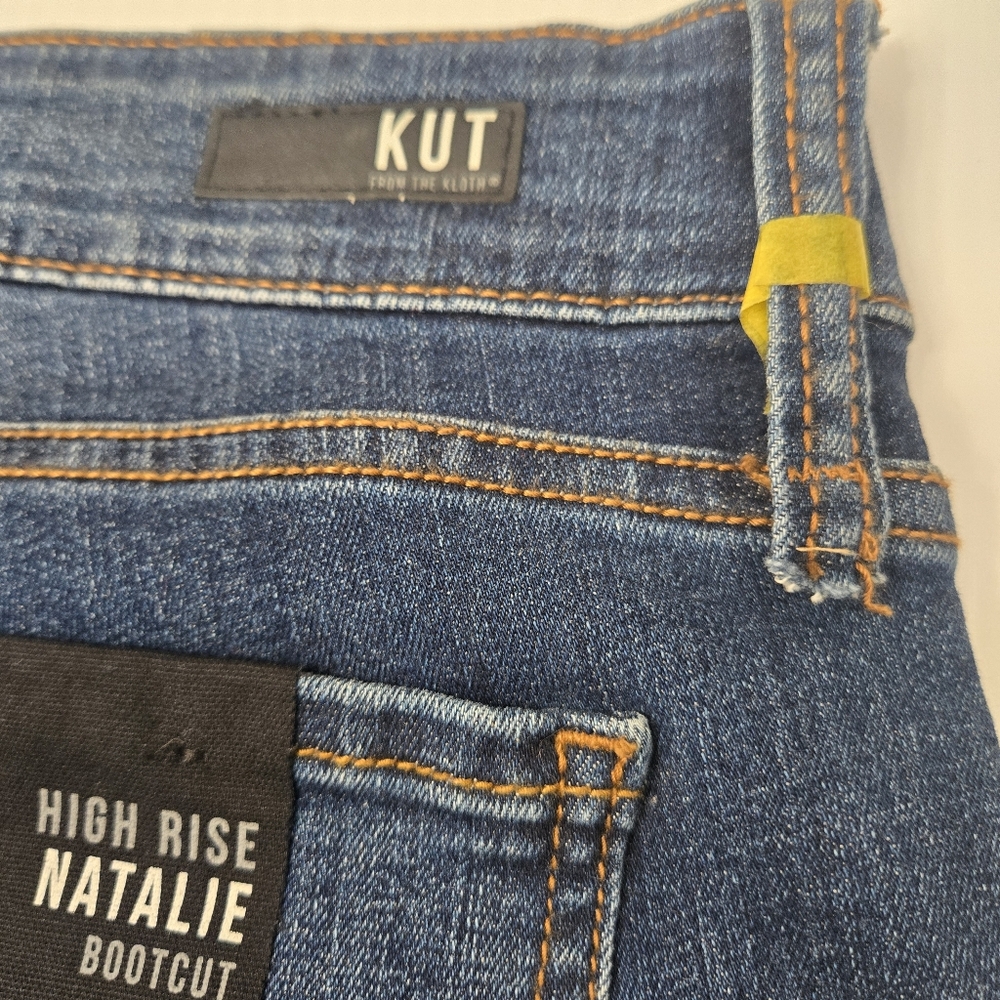 KUT From The Kloth Natalie High-Rise Bootcut Jeans Size 14 NWT - Picture 7 of 7